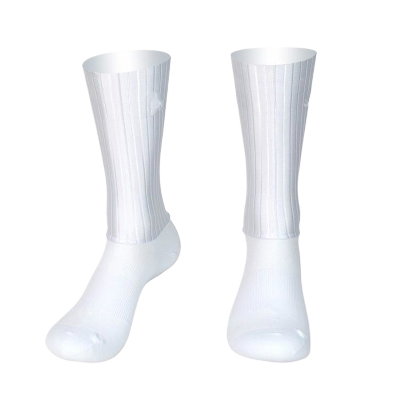 Sock Garter Men - Aero Fietsen Zomer Anti Sokken Whiteline