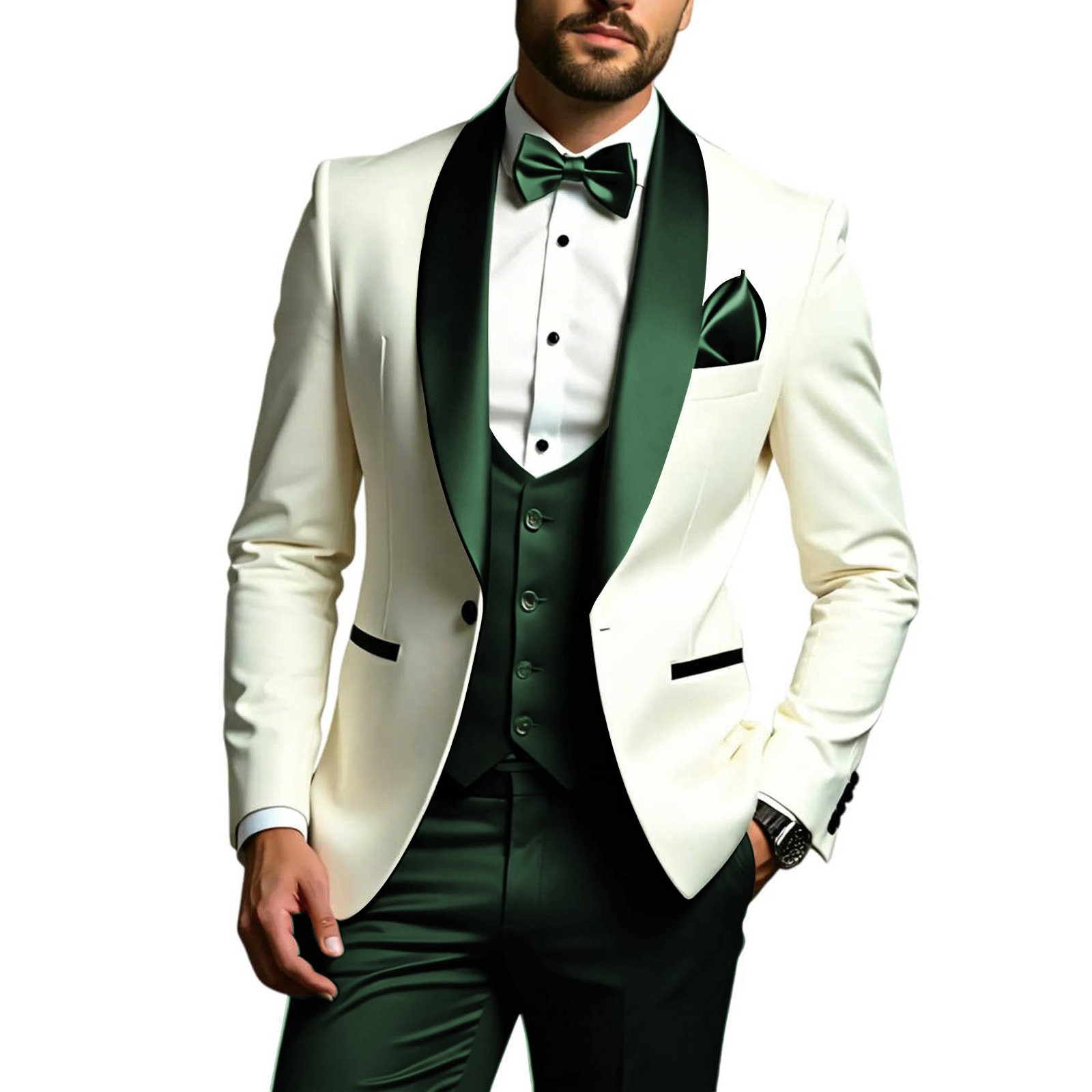 Men Formal Wear Modern - Heren 3-delige pakken Slim Fit Smokingpakken