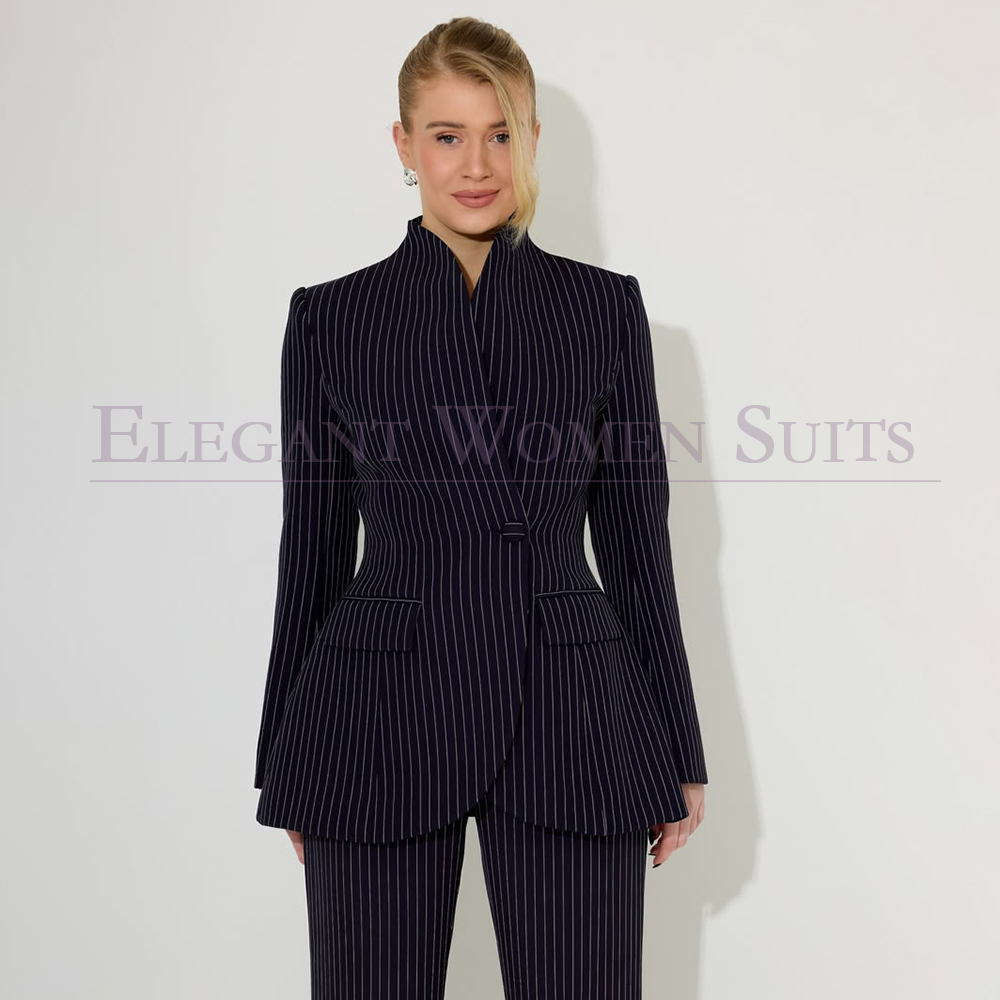Zwarte pinstripe herenpakken,  - Men Formal Wear All Black recensie en prijs