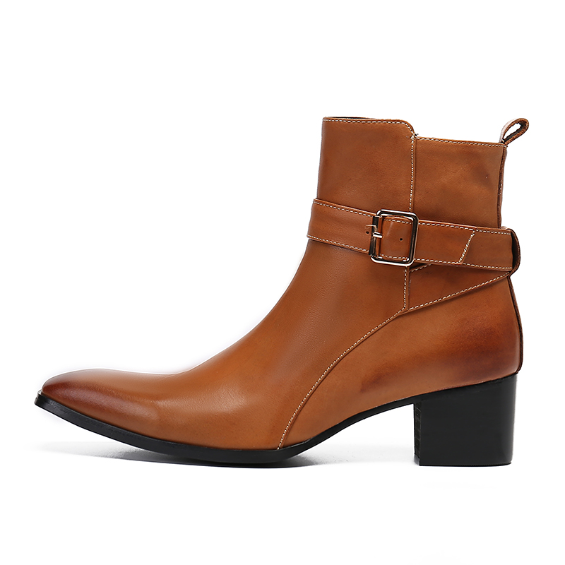 Winter bruine gesp puntige her - Men Formal Wear With Boots recensie en prijs
