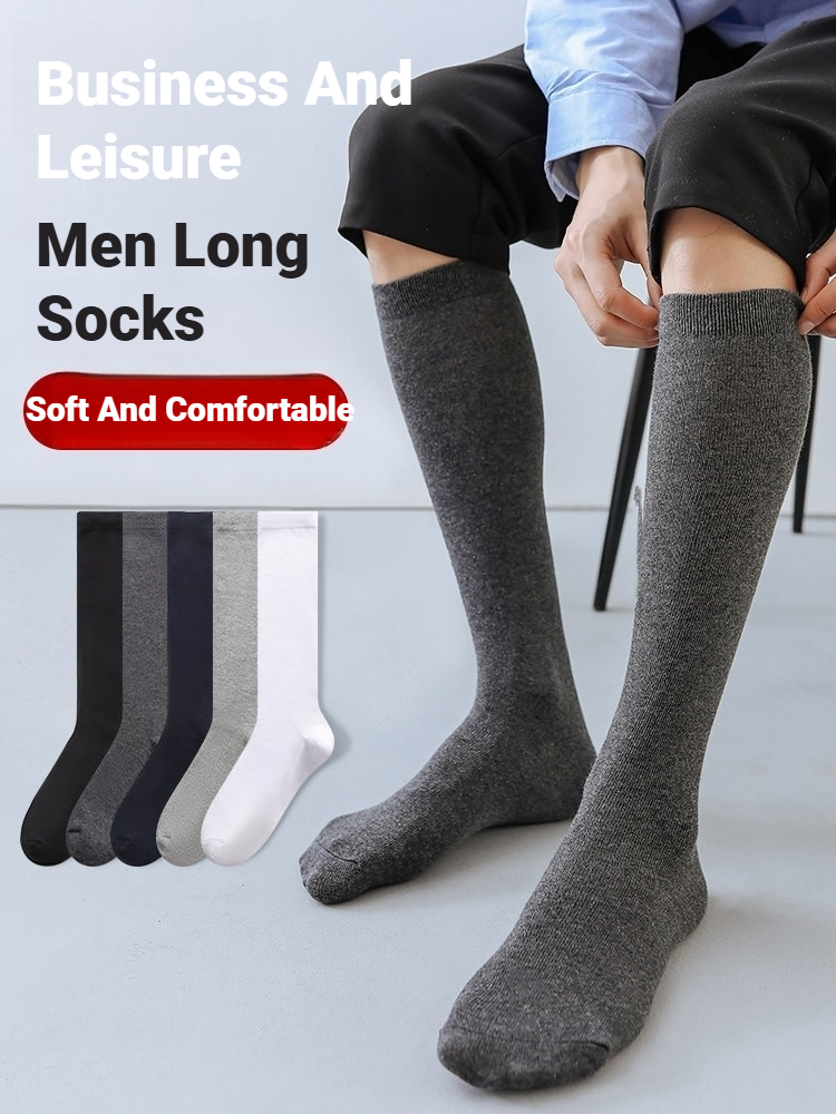 1 paar heren effen kniekousen, - Sock Garter Men recensie en prijs